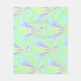 Spring Abstract Stars Fleece Deken
