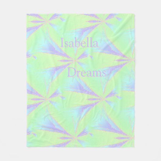 Spring Abstract Stars Fleece Deken (Voorkant)