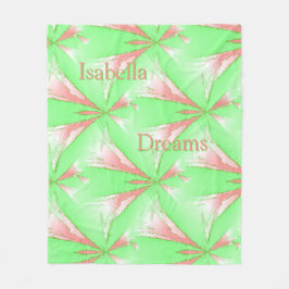 Spring Abstract Stars Gepersonaliseerde Fleece Dek