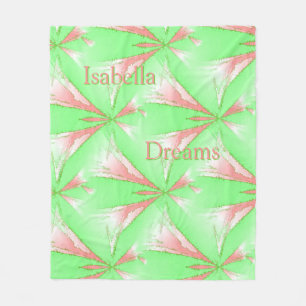 Spring Abstract Stars Gepersonaliseerde Fleece Dek Deken