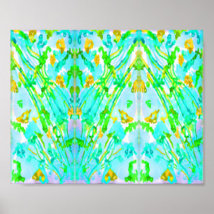 "Spring" Abstracte Waterverf Poster Print