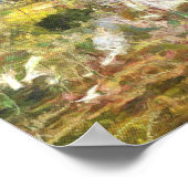 Spring Almond Blossom Pointillism Artwork Poster (Hoek)