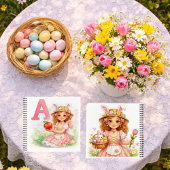 Spring Alphabet Letter A Notebook for Kids Notitieboek