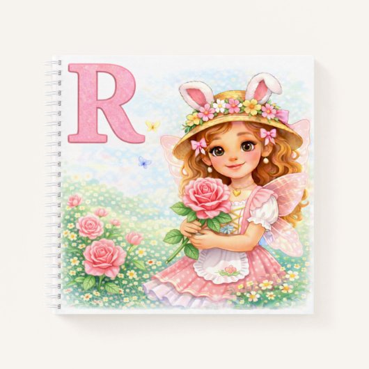 Spring Alphabet Letter R Notebook for Kids Notitieboek (Voorkant)