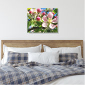 Spring Apple Blossoms Canvas Afdruk (Insitu (Slaapkamer))