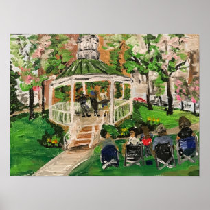 "Spring at Wes Point Park" van Willowcatdesigns Poster