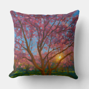 Spring Awakening - Blooming Tree Landscape Kussen