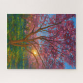 Spring Awakening - Blooming Tree Landscape Legpuzzel (Horizontaal)