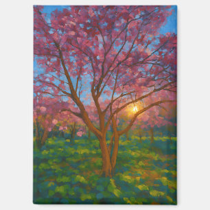 Spring Awakening - Blooming Tree Landscape Magneet
