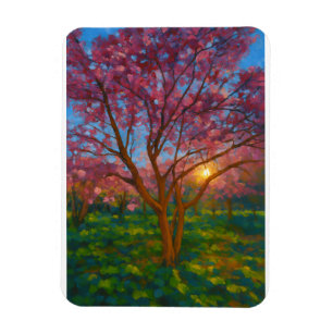 Spring Awakening - Blooming Tree Landscape Magneet