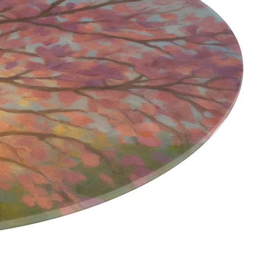 Spring Awakening - Blooming Tree Landscape Snijplank (Hoek)