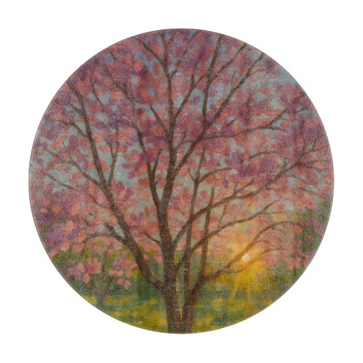 Spring Awakening - Blooming Tree Landscape Snijplank (Voorkant)