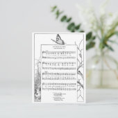 Spring Awakening Song and Butterfly Briefkaart (Staand voorkant)