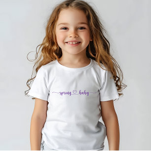 Spring Baby Violet Print Baby shower