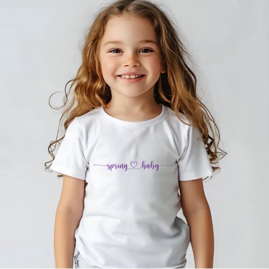 Spring Baby Violet Print Baby shower