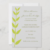 Spring Bamboo Déjà Marié Fête Invitation (Devant)