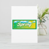 Spring Banner-teken Kaart