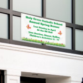 Spring Bazaar Church School Fundraiser Banner (Buitenkant Gebouw)