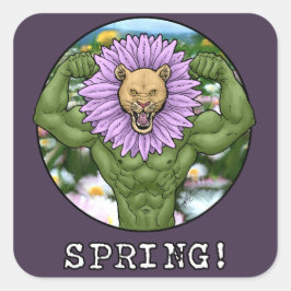 Spring Beast Vierkante Sticker