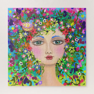 Spring Beautiful Face Legpuzzel
