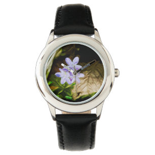 Spring Beauty a Wildflower Abstract Impressionisme Horloge