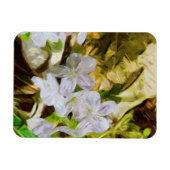 Spring Beauty a Wildflower Abstract Impressionisme Magneet (Horizontaal)