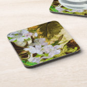 Spring Beauty a Wildflower Abstract Impressionisme Onderzetter (Linkerzijde)