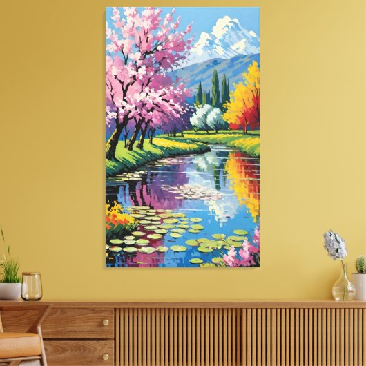 Spring beauty canvas afdruk (Insitu (Woonkamer))
