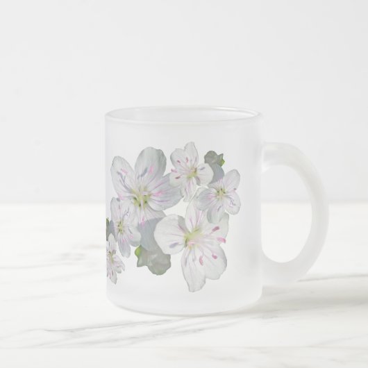 Spring Beauty Wildflower Matglas Koffiemok (Rechts)