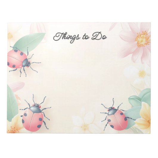 Spring Beetles gepersonaliseerd Notitieblok (Voorkant)
