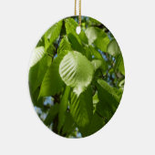 Spring Birch Leaves Green Tree Keramisch Ornament (Rechts)