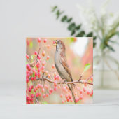 Spring Bird Eating Berries (Staand voorkant)