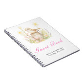 Spring Bird Watering Can Baby Shower Guest Book Notitieboek (Rechterzijde)