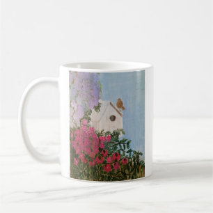 Spring Birdhouse Acryl Schilderen Mok- 11oz Koffiemok