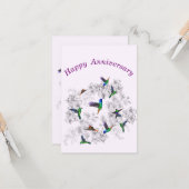 Spring Birds Jubileum Kaart (Voorkant / Achterkant in situ)