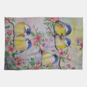 Spring Birds Keukenhanddoek Mooie mussen (Horizontaal)