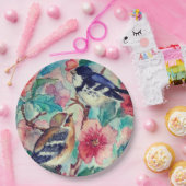 Spring Birds Papieren Borden - Schilderen Bordje (Feest)