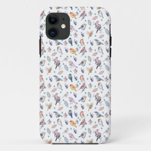 Spring Birds Pattern iPhone 11 Hoesje