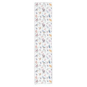 Spring Birds Pattern Korte Tafelloper (Voorkant)