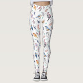 Spring Birds Pattern Leggings (Voorkant)