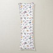 Spring Birds Pattern Lichaamskussen (Voorkant Verticaal)