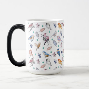 Spring Birds Pattern Magische Mok