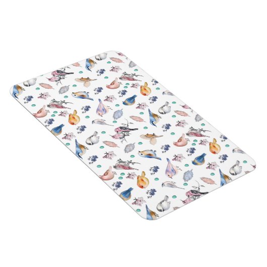 Spring Birds Pattern Magneet (Rechterzijde)