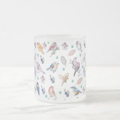 Spring Birds Pattern Matglas Koffiemok (Center)