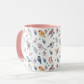 Spring Birds Pattern Mok (Voorkant links)