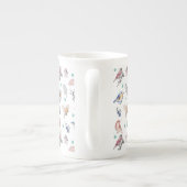 Spring Birds Pattern Porselein Kop (Achterkant)