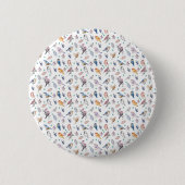 Spring Birds Pattern Ronde Button 5,7 Cm (Voorkant)