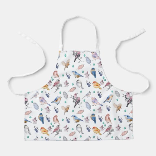 Spring Birds Pattern Schort (Voorkant)