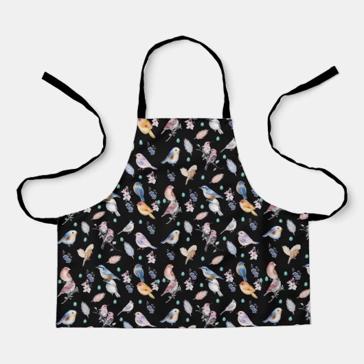 Spring Birds Pattern Schort (Voorkant)