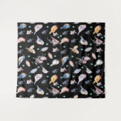 Spring Birds Pattern Wandkleed (Voorkant (horizontaal))